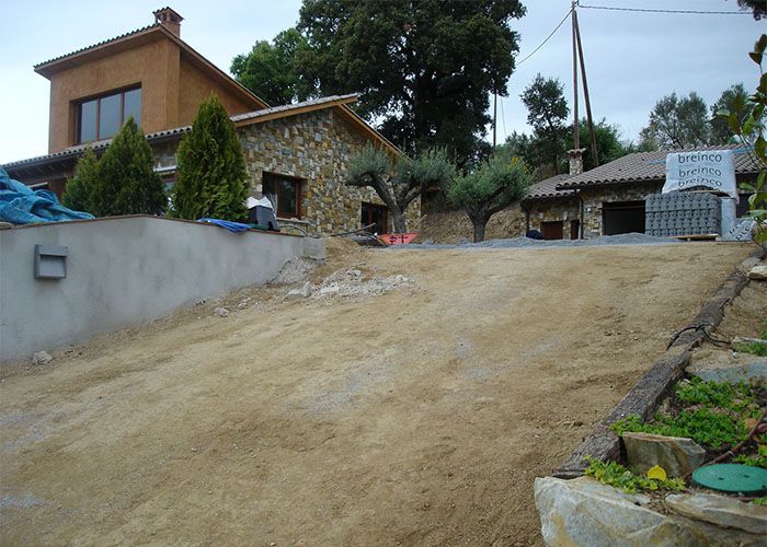 capa base para pavimento con adoquines