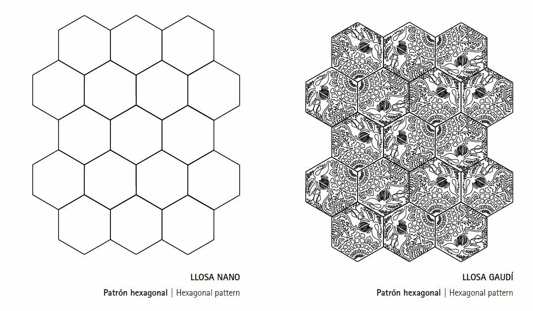 pavimento hexagonal
