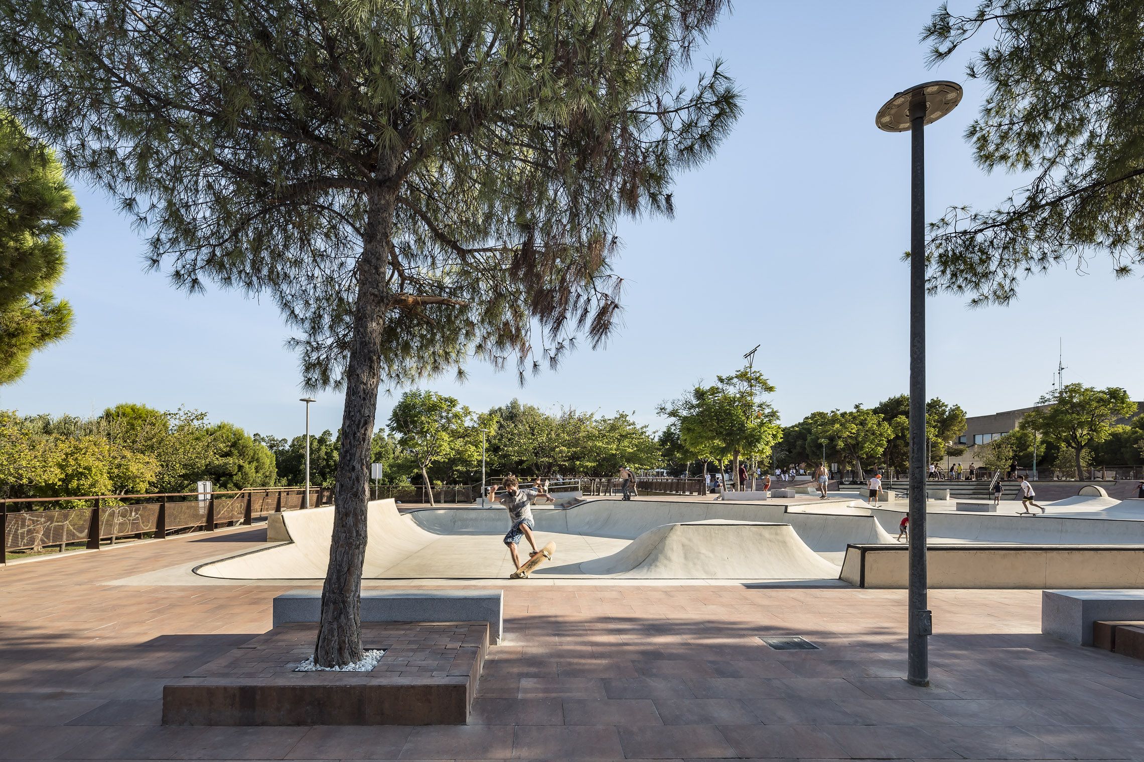 Skatepark, losa, llosa, pavimento, adoquín, adoquines